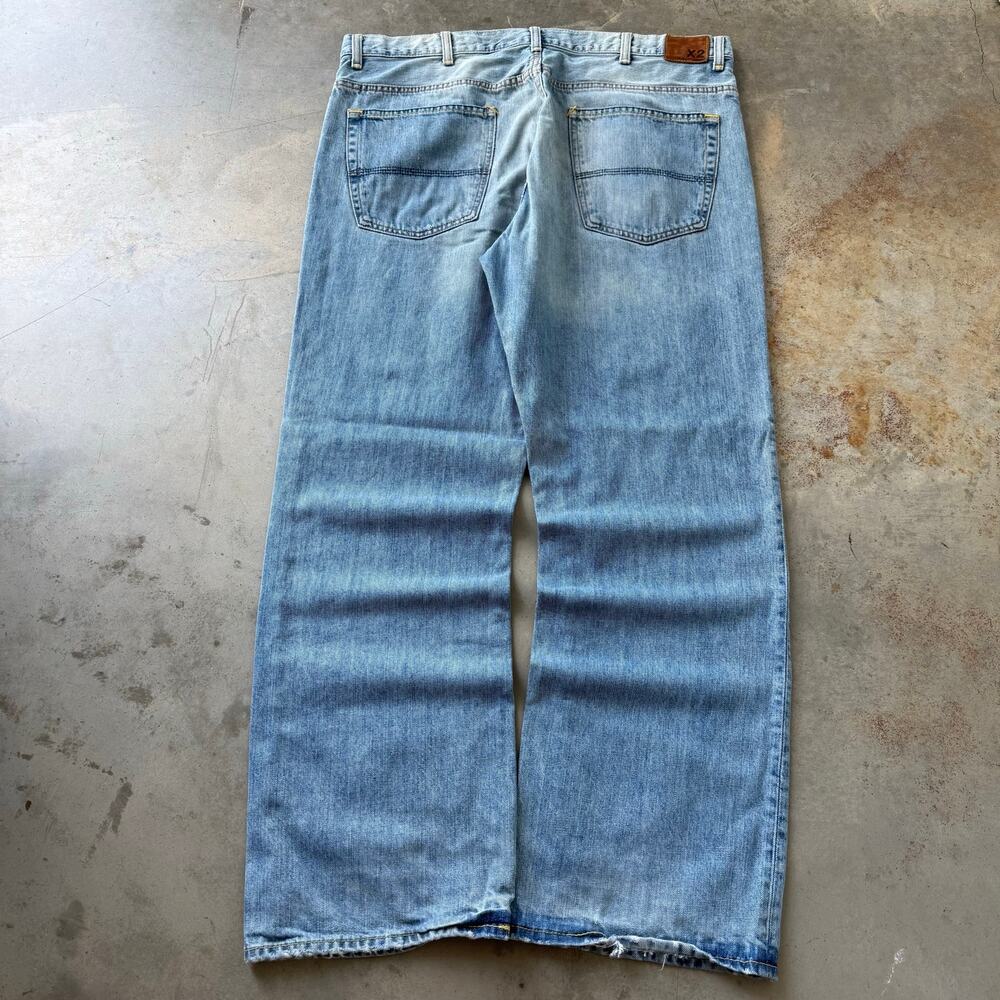 Vintage Y2K X2 Quality Denim Mallcore Grunge Retro Bootcut Jeans Size 38x32